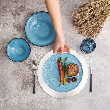 NEWTKフルセット Karaca Earth Collection Fit 3 Parça 1 Kişilik Yemek Takımı Fiyatı
