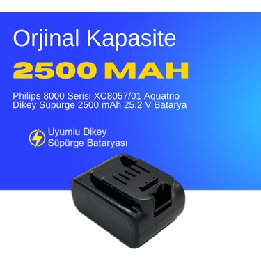 Philips 8000 Serisi XC8057/01 Aquatrio Dikey Süpürge 2500 Fiyatı