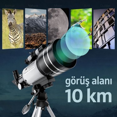 Multizone Astronomik Teleskop 70MM 150X Ay Gezegen Yıldız Fiyatı