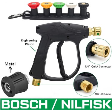 Jo Moyner Bosch Uyumlu Araç Yıkama Tabancası 5li Nozzle Set Fiyatı