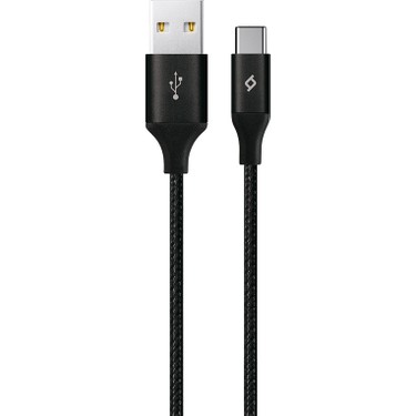 TT031220素子黒2 Ttec AlumiCable XL USB-A - USB-C Şarj Kablosu 2 mt. Siyah Fiyatı