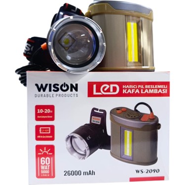 Wison WS-2090 Harici Bataryalı Profesyonel Kafa Lambası | Fiyatı