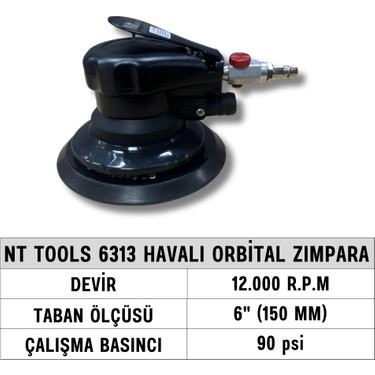 Nt Tools 6313 Havalı Orbital Zımpara 150 mm 12000 Rpm Fiyatı