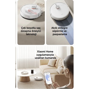 Xiaomi S40 Akıllı Robot Süpürge Paspas 10000PA Lds Lazer Fiyatı