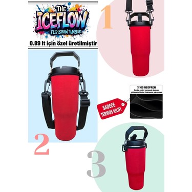 Stanley Flip Straw Tumbler 0.89 Litre KIRMIZI Neopren Termos Fiyatı