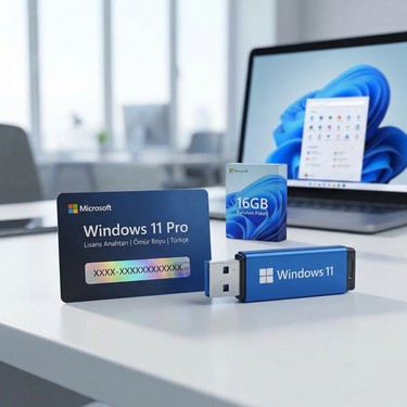 Microsoft Windows 11 Pro USB 32GB Premium Kurulum Paketi + Fiyatı