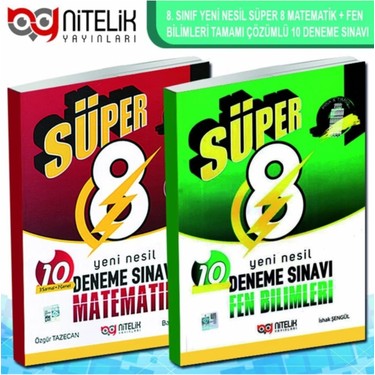 Nitelik Yayınları Nitelik Süper 8 Matematik ve Fen Bilimleri Kitabı
