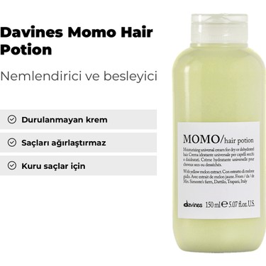 Davines Momo Hair Potion 150 ml Besleyici Durulanmayan Krem Fiyatı