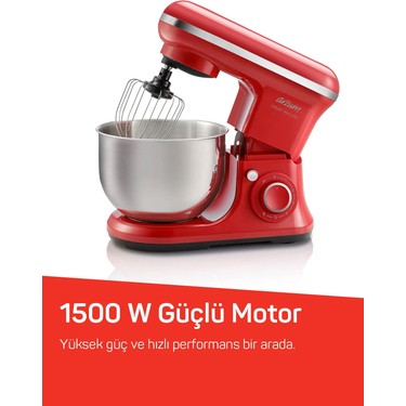 Arzum AR1189 Crust Mix Lite Stand Mikser 1500W, 5L Hazneli Fiyatı