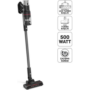 Arzum AR4209 Magiclean Flex Dikey Şarjlı Süpürge 500W, Siyah Fiyatı