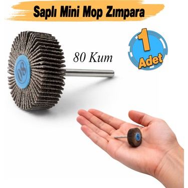 Badem10 (80 Kum) Saplı Pimli Mini Flap Yaprak Mop Zımpara Fiyatı