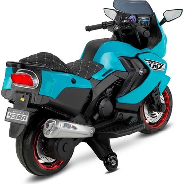 Babyhope 438A XMX-316 12V Ledli Akülü Motor Turkuaz Fiyatı