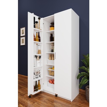 Asra Trend Lüks 2 Kapılı Çok Amaçlı Kiler Dolabı %100 MDF Fiyatı