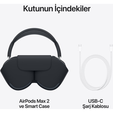 Apple AirPodsMax 第2世代（ミッドナイト）　type-C Apple Airpods Max 2 - Siyah Fiyatı - Taksit Seçenekleri