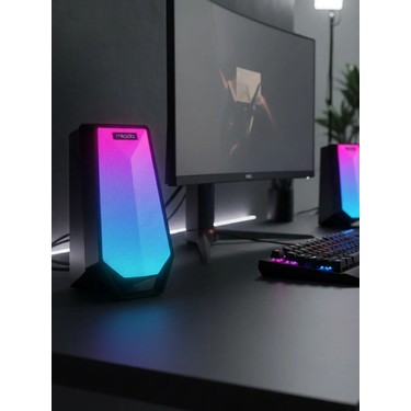 Mikado MD-188 2.0 5W*2 Bluetooth Siyah Rgb Aydınlatmalı + Fiyatı