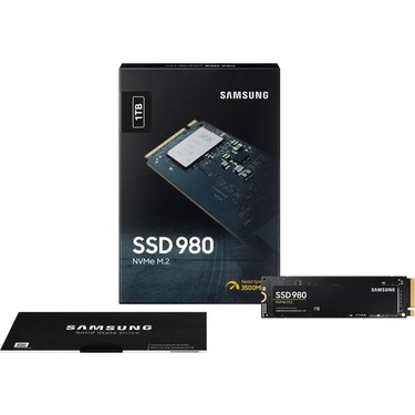 内蔵型SSD Samsung SSD 980 1TB NVMe M.2 Samsung 980 M.2 2280 NVMe SSD Harddisk 1TB Kapasite 3500MB/s Fiyatı