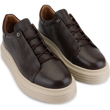 たなか➀ Tamer Tanca Erkek Hakiki Deri Kahverengi Sneakers & Spor Fiyatı
