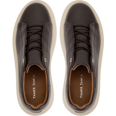 Tamer Tanca Erkek Hakiki Deri Kahverengi Sneakers & Spor Fiyatı