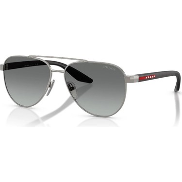 Prada PS A52S 5AV3M1 58 Linea Rossa Erkek Pilot Gun Metal Fiyatı