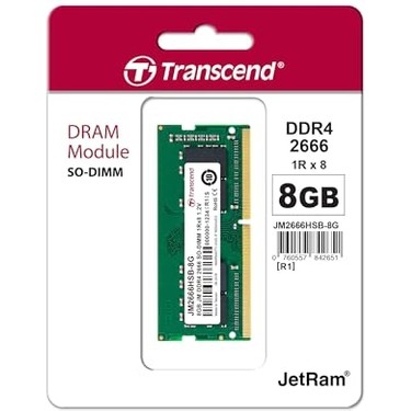 Transcend JM2666HSB-8G Ram 8 GB Ddr4 2666 Mhz Ram Modülü (8 Fiyatı