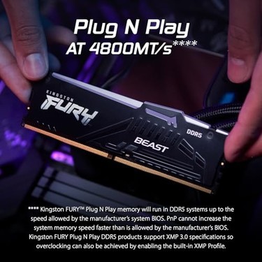 Kingston Fury Beast Siyah Rgb Expo 32 GB 6400MT/S Ddr5 CL32 Fiyatı