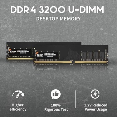 Dato 16 GB (8 GB x 2) Ram Ddr4 3200 Mhz PC4-25600 CL22 1,2 V Fiyatı