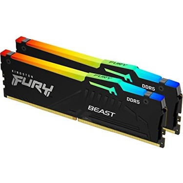 Kingston Fury Beast Siyah Rgb 32 GB (2X16 Gb) 5600MT/S Ddr5 Fiyatı