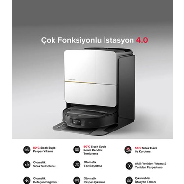 Roborock Saros Z70 Gümüş Robot Süpürge: 22.000 Pa Emiş Gücü, Fiyatı