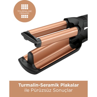 BaByliss Deep Waves 200 Derece 3 Isı Ayarlı Turmalin Seramik Fiyatı