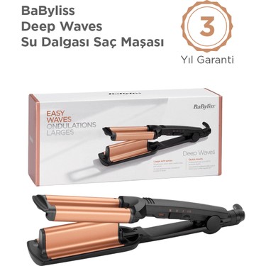 BaByliss Deep Waves 200 Derece 3 Isı Ayarlı Turmalin Seramik Fiyatı