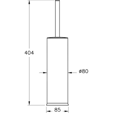 VitrA Base 300 A44155 Tuvalet Fırçalığı, Krom Fiyatı