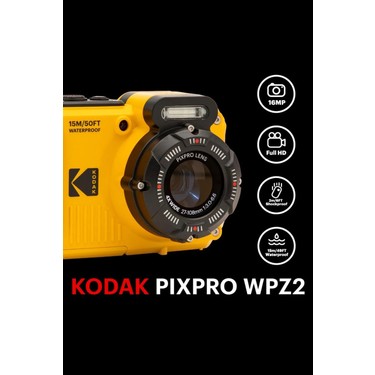 Kodak Pixpro WPZ2 16 MP Su Geçirmez Kamera 4x Zoom ve 2,7 Fiyatı