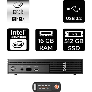 Dell Pro Micro QCM1250 i5 14500T Mini PC 16GB RAM 512GB SSD Fiyatı