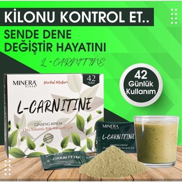 Minera Vital L-Carnitine Detox Çayı 2 Kutu 84 Günlük Fiyatı