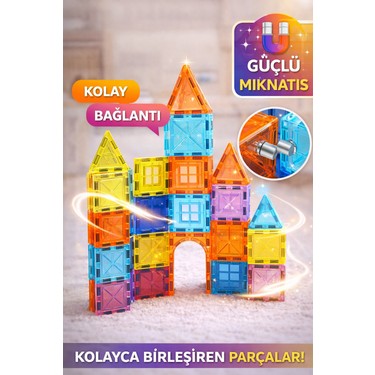 Toyfest 94 Parça Manyetik Blok Set – Eğitici Zeka Fiyatı