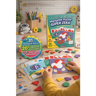 Toyfest Manyetik Puzzle Süper Zeka Oyunu 3+ Yaş Eğitici Fiyatı