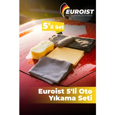 Oto Temizlik 5'li Araç Yıkama Seti - Oto Yıkama Eldiveni, Fiyatı