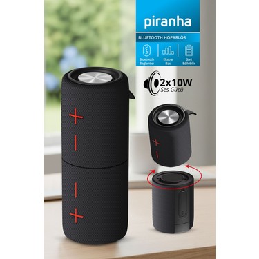 Piranha 7852-S Taşınabilir Bluetooth Hoparlör 20W | Tws Fiyatı