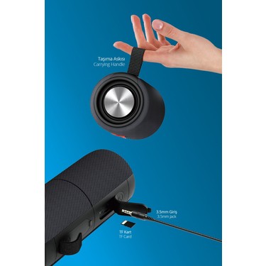 Piranha 7852-S Taşınabilir Bluetooth Hoparlör 20W | Tws Fiyatı