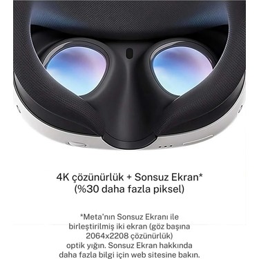Meta Quest 3 512 GB Sanal Gerçeklik Gözlüğü Beyaz Avrupa Fiyatı