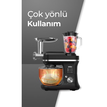 Sinbo SMX-2772 Çok Amaçlı 3ın1 Mutfak Şefi Hamur Yoğurma Fiyatı
