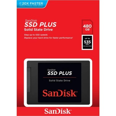 Sandisk 480 GB SSD Plus 530 MB/s Okuma Hızı 450 MB/s Yazma Fiyatı