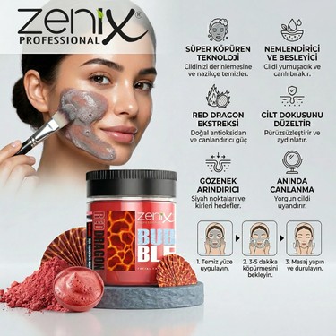 Zenix Bubble Clay Face Mask Red Dragon 100 ml Fiyatı
