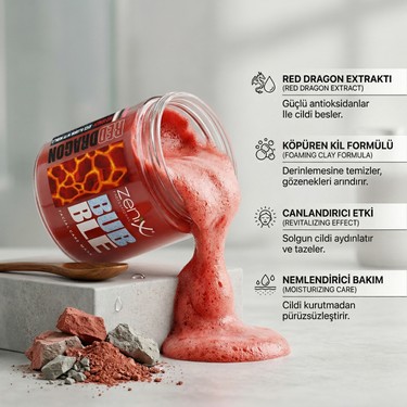 Zenix Bubble Clay Face Mask Red Dragon 100 ml Fiyatı