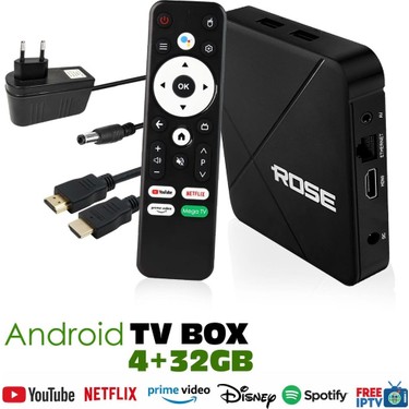 Rose Tv Box 4-32GB 6k Medya Player Ses Komutlu Fiyatı