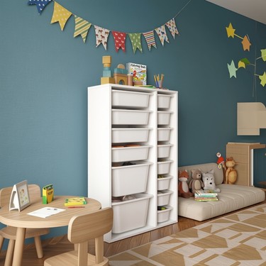 Seven Madame Kids Club Lora 14 Sepetli Mıx Oyuncak Dolabı | Fiyatı