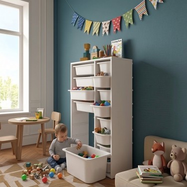 Seven Madame Kids Club Lora 14 Sepetli Mıx Oyuncak Dolabı | Fiyatı