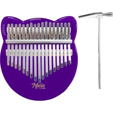 Midex KLX-660 Mor Renk Cam Kalimba 17 Tuşlu Full Set Fiyatı