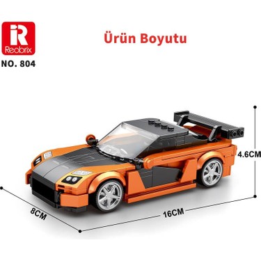 Reobrix Creator 804 Mazda Rx-7 Spor Araba Yaratıcı Yapı Blok Fiyatı