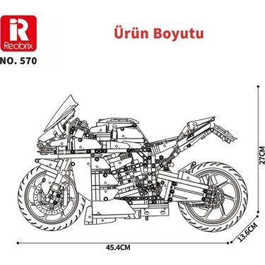 Reobrix Technic 570 Ninja H2 Sx Se Motor Yaratıcı Yapı Blok Fiyatı